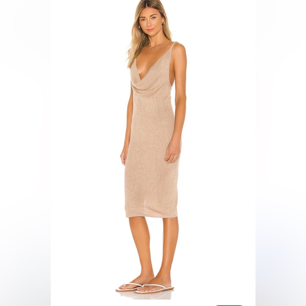 Superdown sabrina knit midi dress size medium
